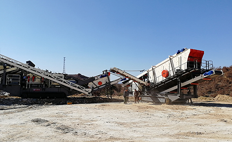 河南鄭州時產280噸履帶移動建筑垃圾處理生產線